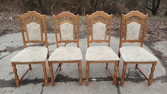 Rozkládací jídelní stůl + 4x židle - 3