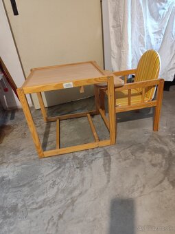 Detská drevená stolička 2 v 1 - 3