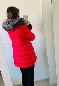 Červená zimná bunda - 3