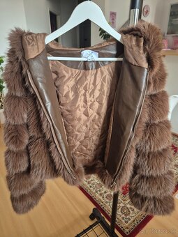 Kožušinova bundička veľkosť M,je podšitá - 3