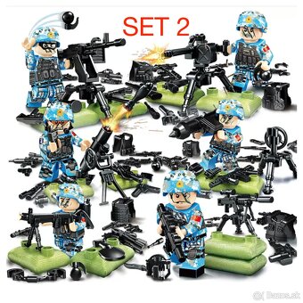 Rôzne sety vojakov 2 + doplnky - typ lego - 3
