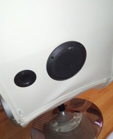 Biele luxusné herné kreslo/stoličku k PC+zabudované REPRO - 3
