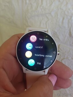 Biele inteligentné hodinky-NOVÉ - 3