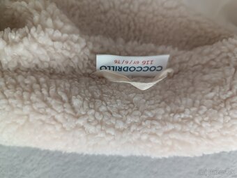 Dievčenský kabátik+vesta 116/122 - 3