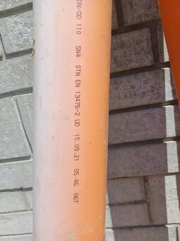 PVC vonkajšie kanalizačné potrubie 110 - 3
