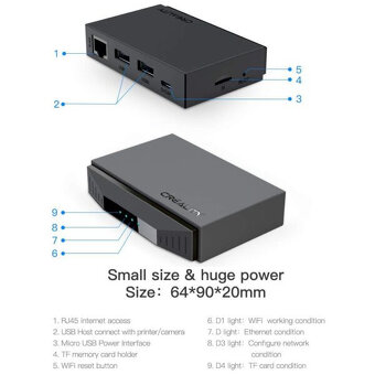 Creality WiFi Box - bezdrôtové ovládanie 3D tlačiarne - 3
