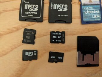 "retro" pamäťové karty SD, M2, MMC a iné - 3