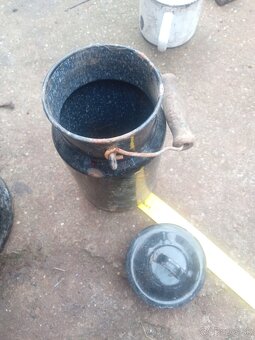 Smalt nádoby kluče stojan svietnik - 3