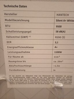 Predám mobilnú klimatizáciu Hantech 2,8kW - 3