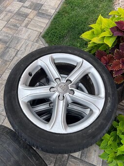 Original audi disky elektrony 5x112 r17 +letne pneu - 3