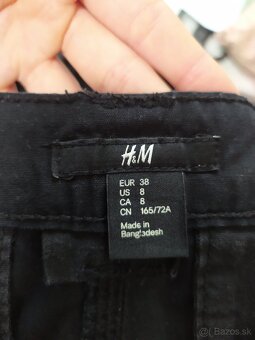 Čierne bavlnené šortky značky H&M - 3