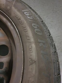 Zimne na diskoch 5x100 185/60R15 vw,seat,škoda - 3