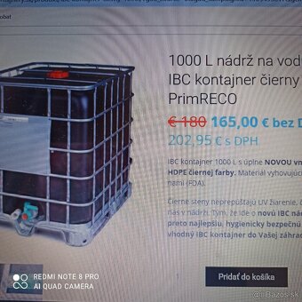 IBC kontajner 1000 litrový.....znížená cena - 3