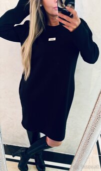 Damske voľne talianske šaty black - 3