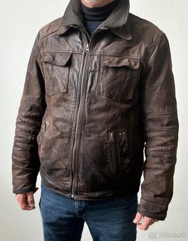 Pánska kožená bunda - 3