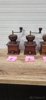 Mlynčeky na kavu s drevenou nasypkou - 3