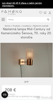 Lampa meď Kamenický Šenov - 3