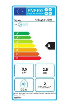 Predám Mobilnú klimatizáciu Siguro AC-F180W - 3