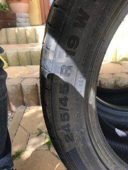 245/45r19 predám 1 x pneu Continental - 3