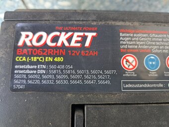 Auto baterka 62Ah - 3