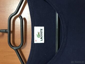 LACOSTE originál kráľovská Modra/damske tricko S/M - 3