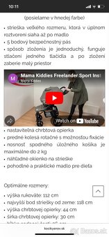 Detsky športový kočík mama kiddies-cierny - 3