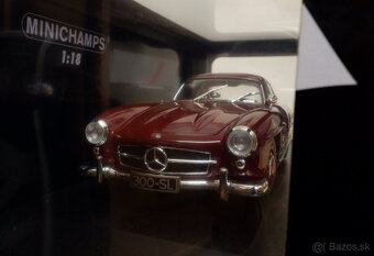Mercedes 300SL Dark Red Minichamps 1:18 - 3