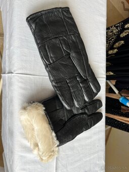 Čierne zateplené rukavice - 3