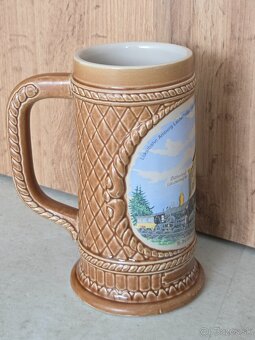 pivný krígel hnedý 2 - 0,5L - 3