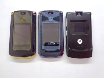 Motorola RAZR V3i STEELGRAY + RAZR2 V8 RAZR V3 E4 Dotyková - 3
