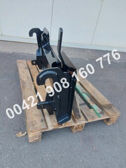 Nový adaptér, redukcia traktor, čelný nak / bobcat, jcb, cat - 3