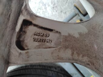 Predám letné pneu Falken 225/45 R17+ Elektróny 5x112 R17 - 3