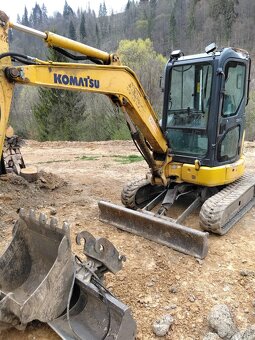 Predám pasový bager komatsu PC35 - 3