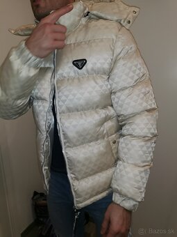 Predám zimnú bundu Prada – béžová, veľkosť L/XL - 3