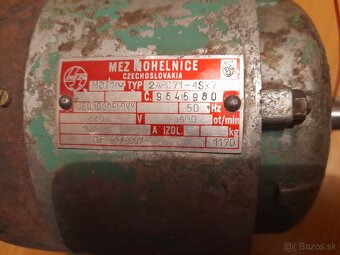 Predám jednofázový elektromotor 220 V, 1400 ot.,1,3 A. - 3