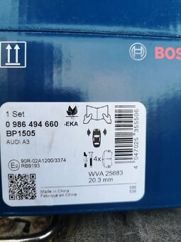 Brzdové platničky Bosch Predné VW AUDI Škoda - 3