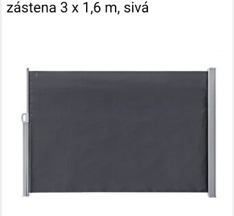 Bočná markiza 3x1,60m, nová - 3