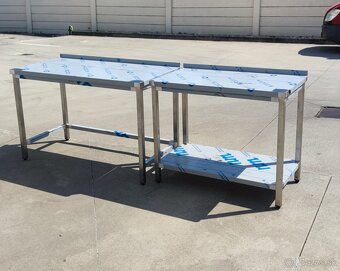 Kuchynské gastro stoly, nerezový nábytok, pracovný stôl - 3