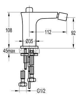 Bidetová batéria - 3