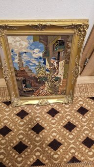 Predám gauc biedeermeier a k tomu starodávne obrazy - 3