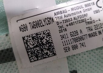 Škoda Octavia III 3 2012- ľavý a pravý stropný airbag cen/ks - 3