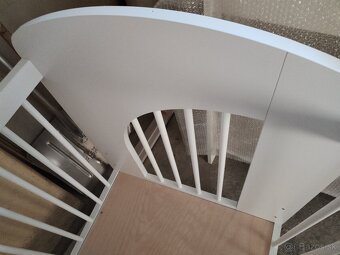 Detská postieľka 120x 60 biela drevená - 3