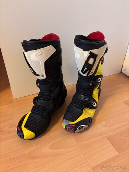 Predám moto čižmy Sidi MAG1 – Fluorescent Yellow, veľkosť 43 - 3