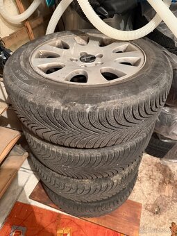 Alu disky Audi 5x112 + zimné michelin - 3