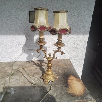 Luxusná Zámocká bronzova Lampa funkčná - 3