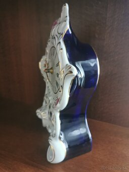 Royal Dux-porcelánové hodiny, funkčné - 3