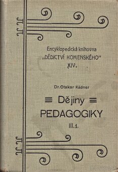 Predám nasledujúce raritné knihy z odboru pedagogika - 3