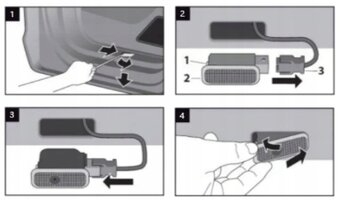 PROJEKTOR HD LED LOGO VW Passat B6 B7 B8 Golf 5 6 7 Tiguan T - 3