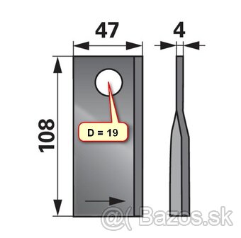 Nože rotačných kosačiek - Pottinger - 3