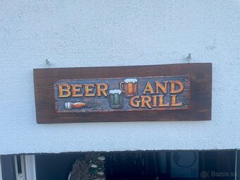 Plechové cedule na dreve - 3